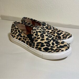 STEVE MADDEN Leopard Cheetah Print Slip On Loafer Shoes